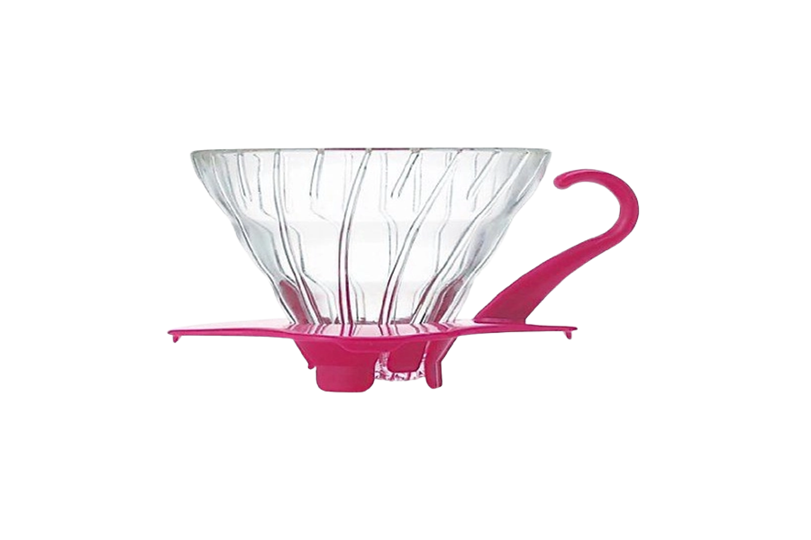 FILTRO PERMANENTE HARIO V60 N° 2 VIDRO PINK