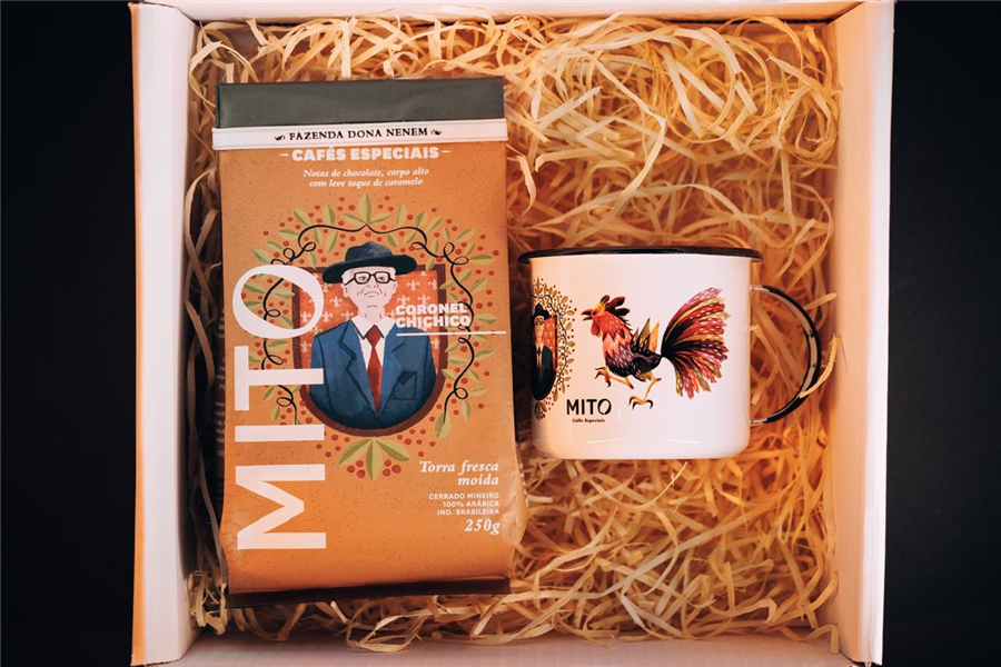 KIT CANECA ILUSTRADA MITOS & CAFÉ